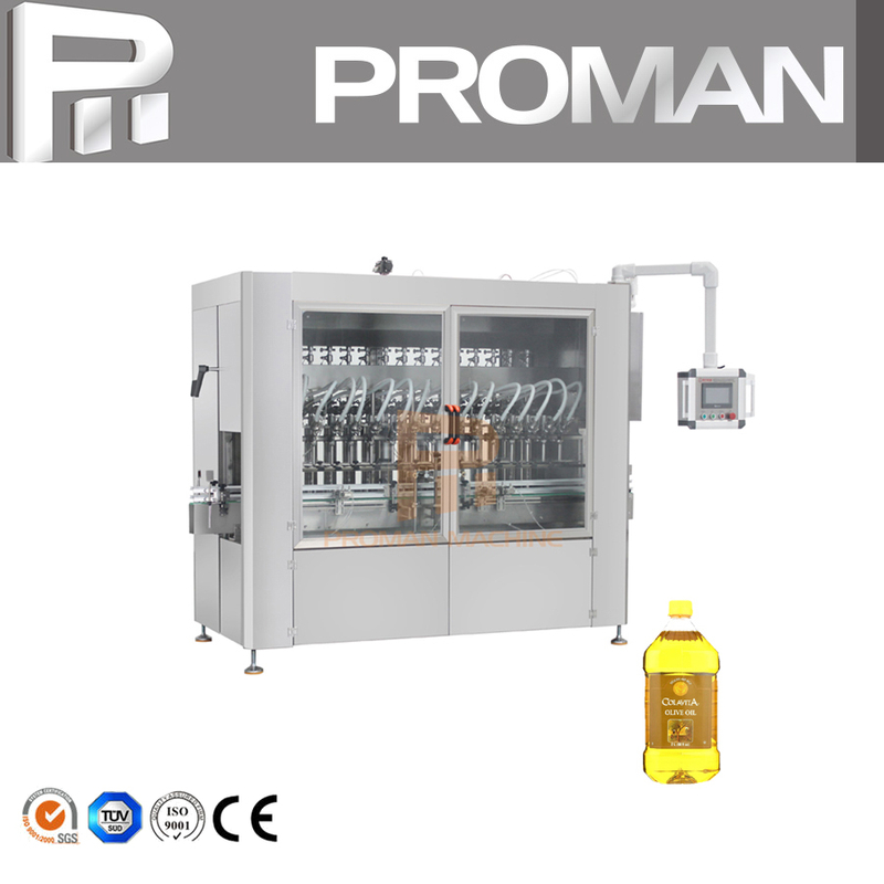 Máquina de llenado de líquido viscoso tipo servo de presión de pistón (500-5000ml)