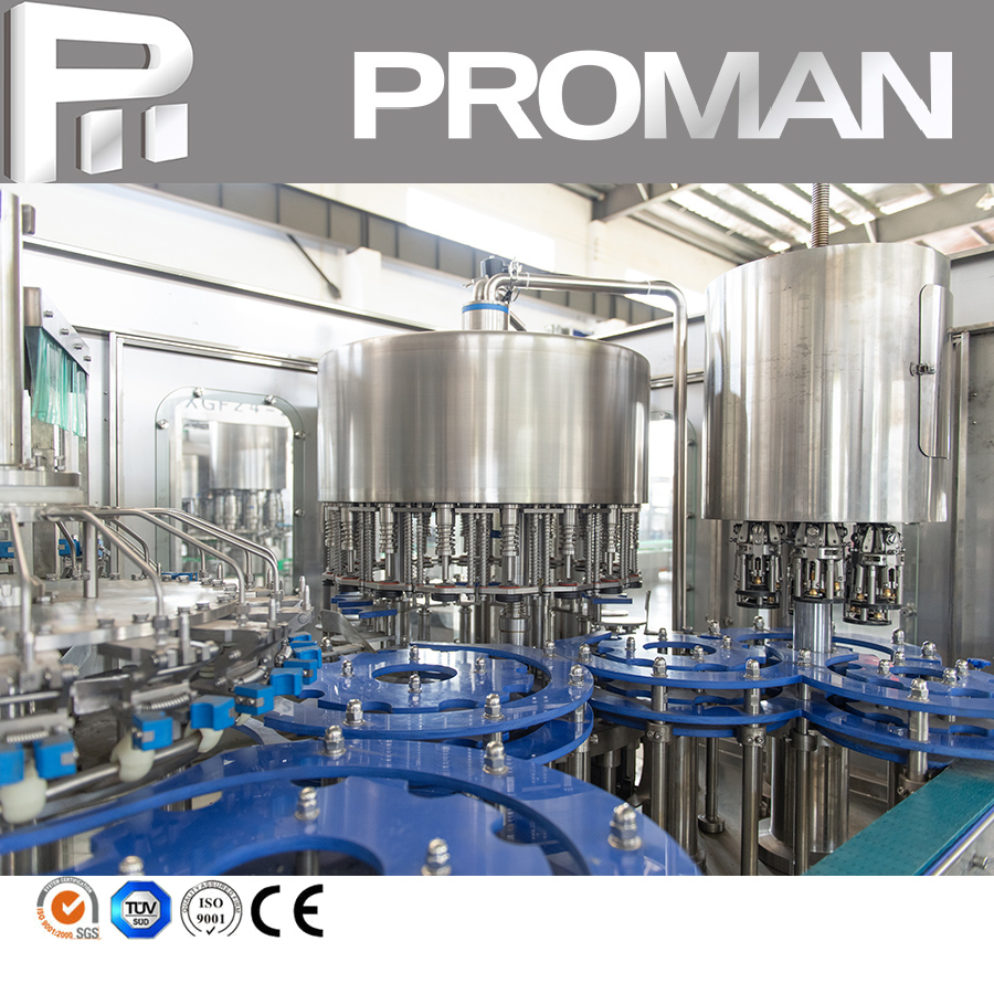 Máquina de llenado de botellas de vidrio