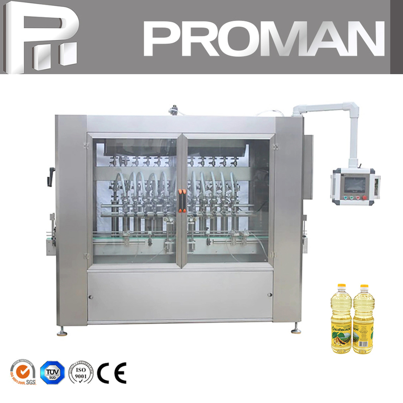 Máquina de llenado de aceite líquido viscoso de presión de pistón tipo servo (50-1000ml)