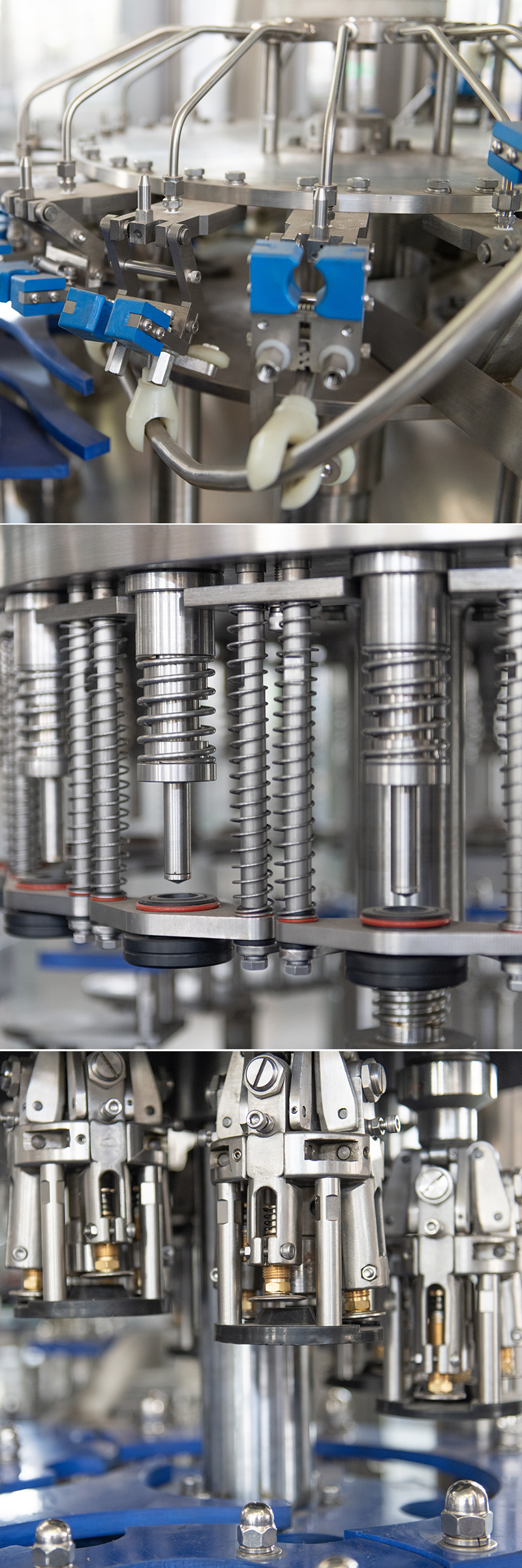 detalles de la m&aacute;quina de llenado de vidrio