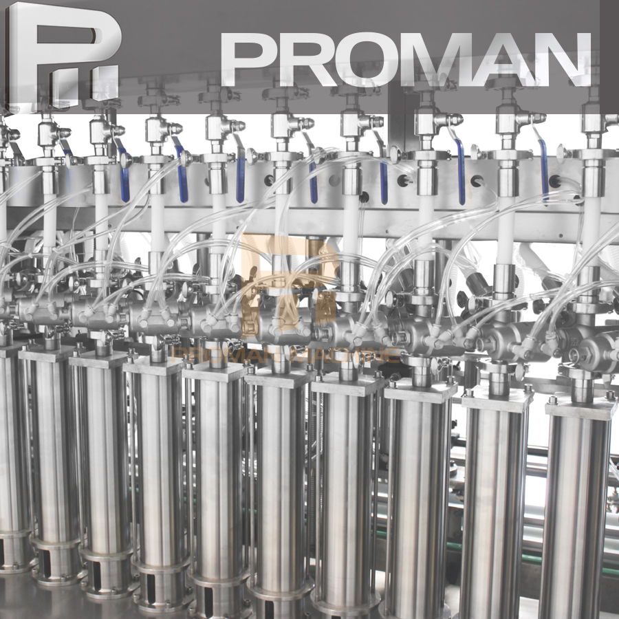 Máquina de llenado de aceite líquido viscoso de presión de pistón tipo servo (50-1000ml)