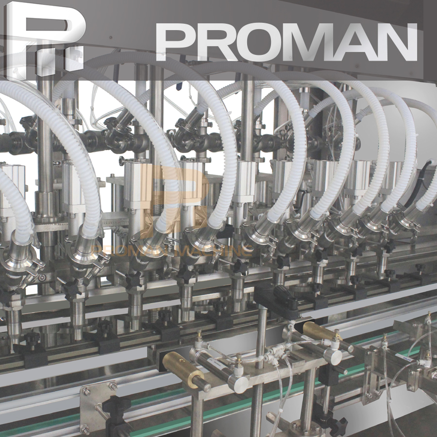 Máquina de llenado de líquido viscoso tipo servo de presión de pistón (500-5000ml)